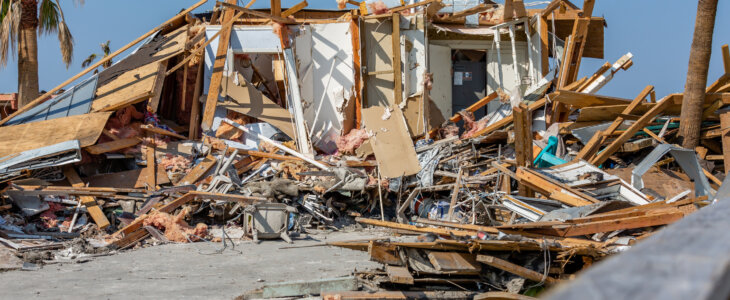 damage by hurricane Harvey taken just days after the storm.